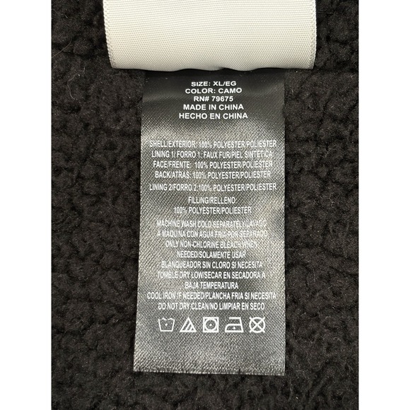 Lucky Brand Womens Anorak Jacket Parka Camo Hooded Lined Water Resistant XL - Picture 9 of 11